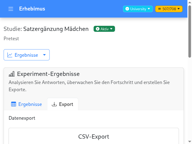 Datenexport